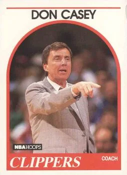 1989-90 Hoops Don Casey Head Coach #107 card image