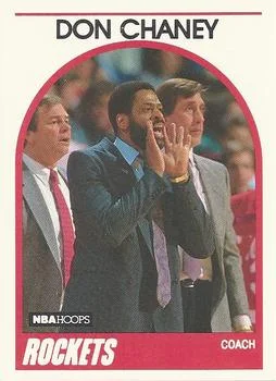 1989-90 Hoops Don Chaney Head Coach #123b card image
