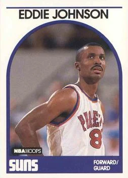 1989-90 Hoops Eddie Johnson #195 card image