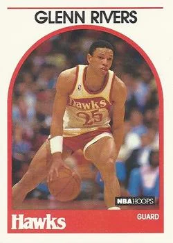 1989-90 Hoops Glenn Rivers #252 card image