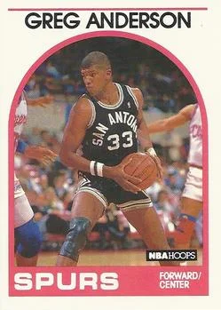 1989-90 Hoops Greg Anderson SP #7 card image