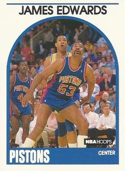 1989-90 Hoops James Edwards ERRERR: Black line next to card number on back #284a card image