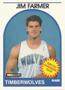 1989-90 Hoops Jim Farmer EXP #334 card image