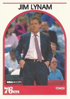 1989-90 Hoops Jim Lynam Head Coach #68 card image