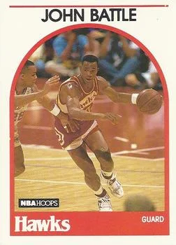 1989-90 Hoops John Battle #154 card image
