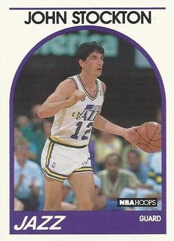 1989-90 Hoops John Stockton #140 card image