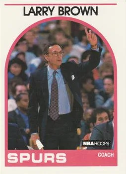 1989-90 Hoops Larry Brown Head Coach #102 card image