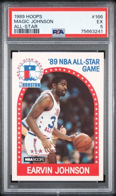 1989-90 Hoops Magic Johnson All-Star #166 card image