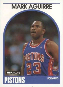 1989-90 Hoops Mark Aguirre #95 card image