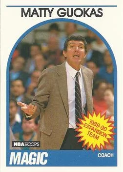 1989-90 Hoops Matt Guokas Head Coach #321 card image
