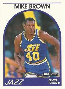 1989-90 Hoops Mike Brown #336 card image
