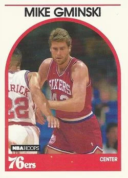 1989-90 Hoops Mike Gminski #33 card image