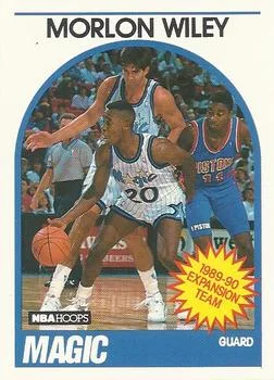 1989-90 Hoops Morlon Wiley EXP #301 card image