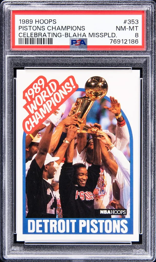 1989-90 Hoops Pistons Champions #353 #no-number card image