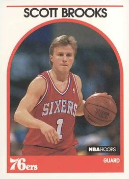 1989-90 Hoops Scott Brooks #34 card image