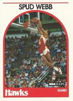 1989-90 Hoops Spud Webb CORCOR: Signed 9/26/85 #115b card image