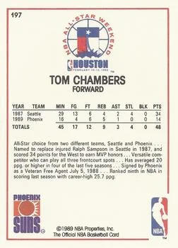 1989-90 Hoops Tom Chambers #197 card back image