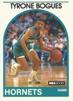 1989-90 Hoops Tyrone Bogues #218 card image