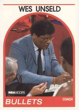 1989-90 Hoops Wes Unseld Head Coach #53 card image