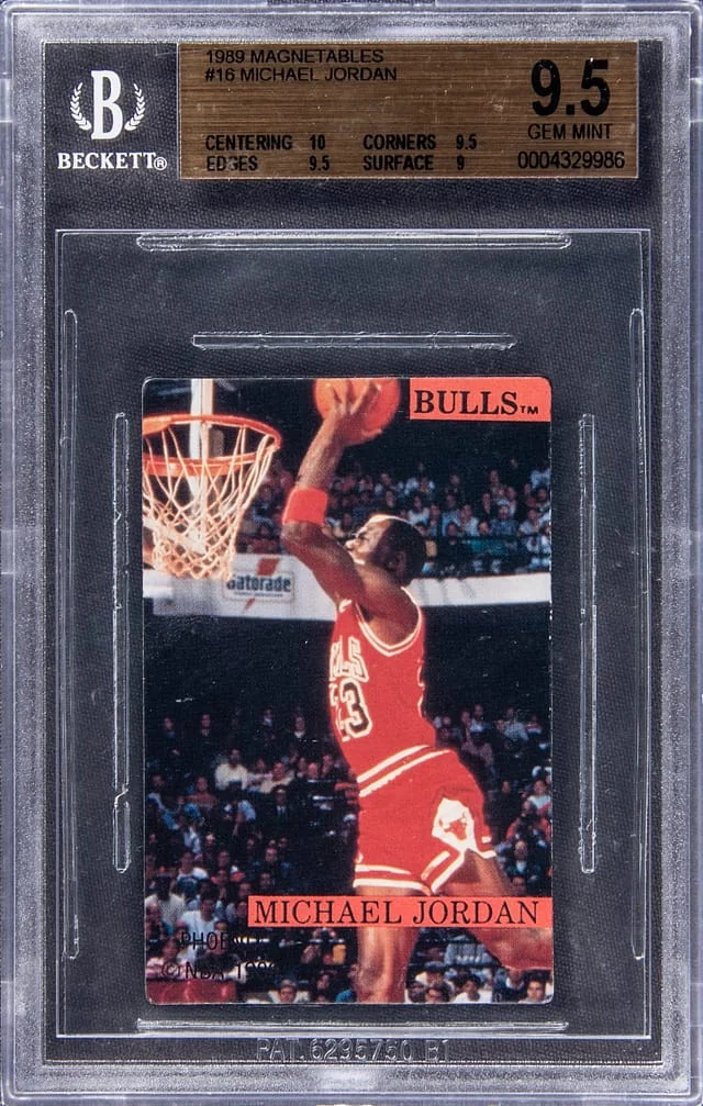 1989-90 Magnetables Michael Jordan #16 card image