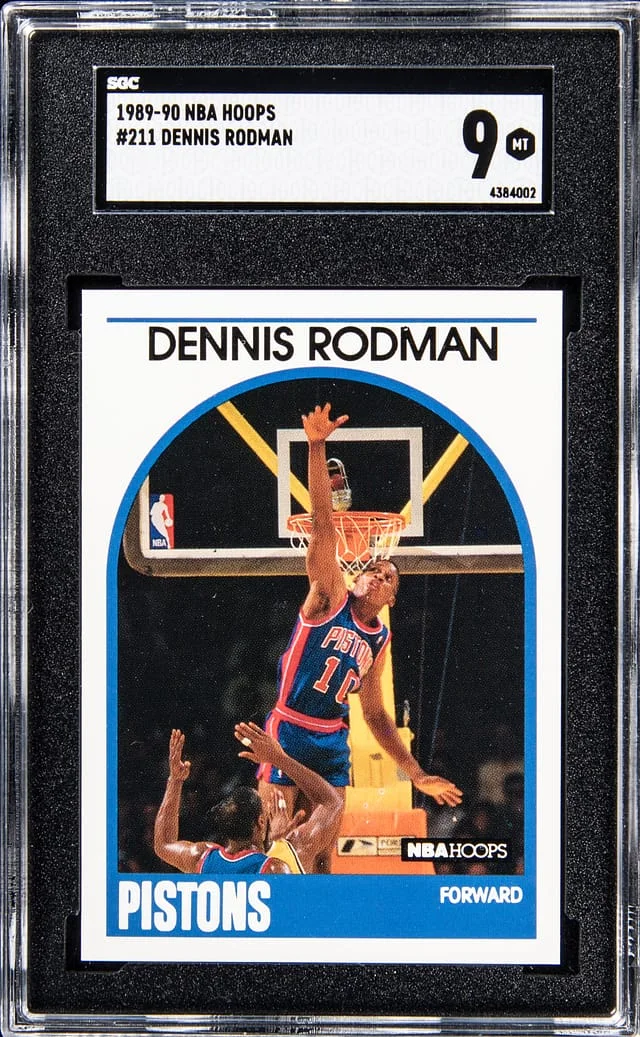 1989-90 NBA Hoops Dennis Rodman #211 card image
