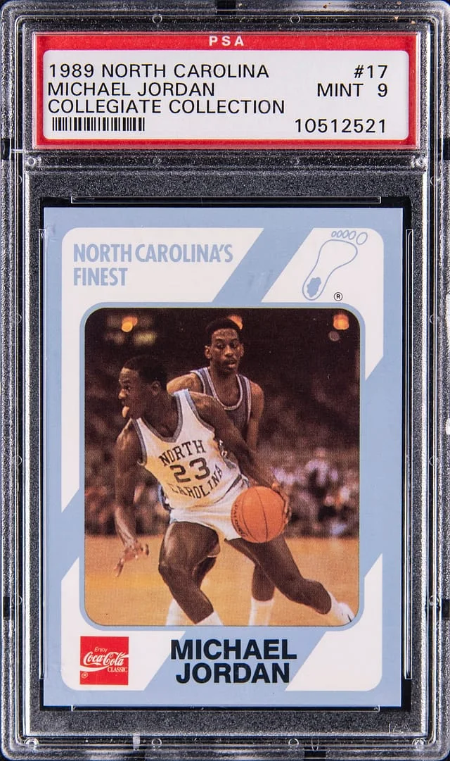 1989-90 North Carolina Collegiate Collection Michael Jordan #17 card image