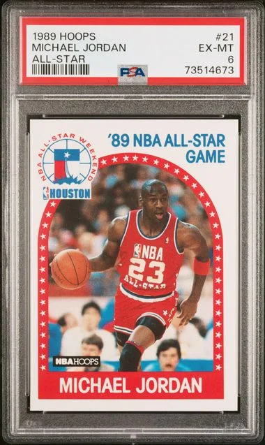 1989-90 Panini Hoops Michael Jordan All-Star #21 card image