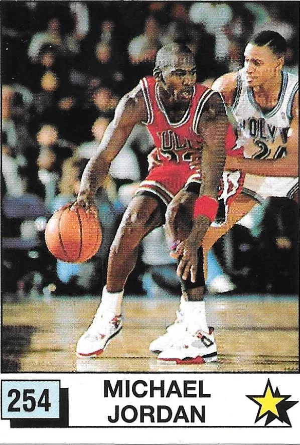 1989-90 Panini Stickers (Spanish) Michael Jordan #254 card image