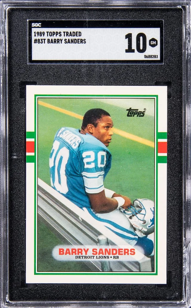 1989-90 Topps Traded Barry Sanders #83T card image