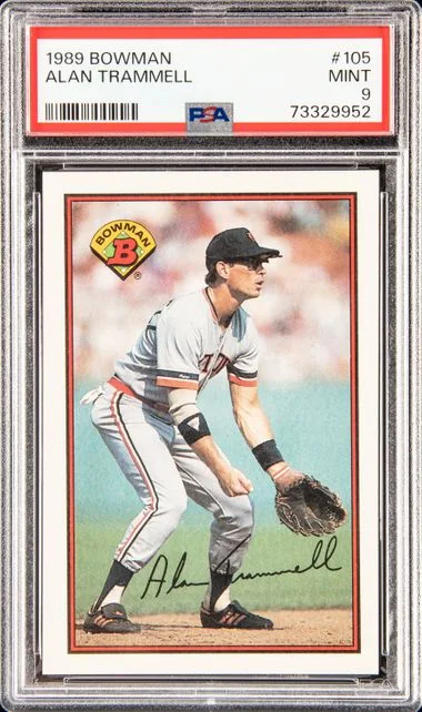 1989 Bowman Alan Trammell #105 card image