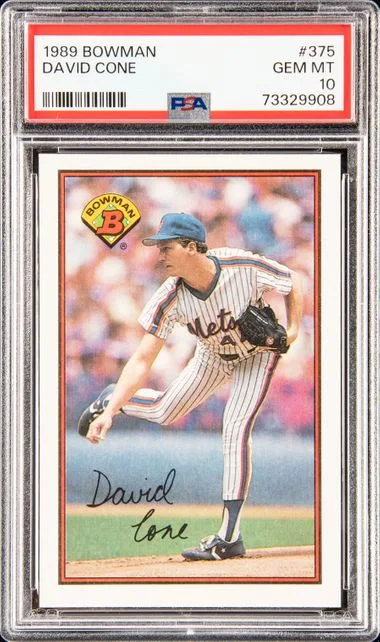 1989 Bowman David Cone #375 card image