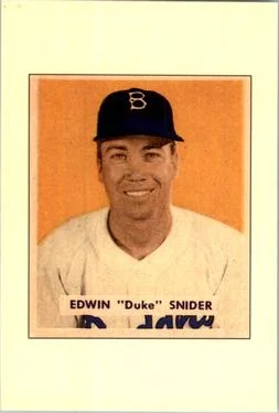 1989 Bowman Edwin "Duke" Snider 1949 Bowman #226 Reprint Sweepstakes #NNO card image