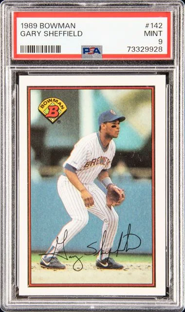 1989 Bowman Gary Sheffield Tiffany #142 card image