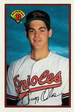 1989 Bowman Gregg Olson Collector's Edition (Tiffany) #6 card image