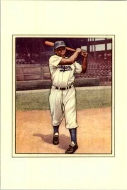 1989 Bowman Jackie Robinson 1950 Bowman #22 Reprint Sweepstakes #NNO card image