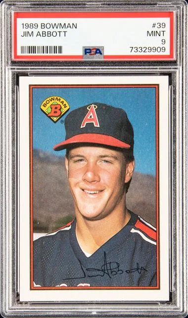 1989 Bowman Jim Abbott #39 card image