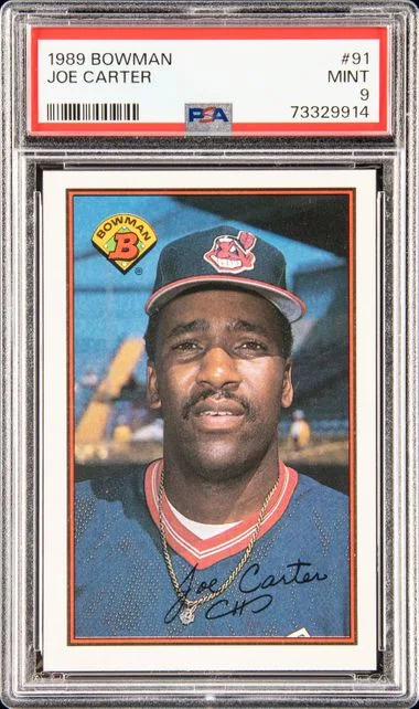 1989 Bowman Joe Carter #91 card image