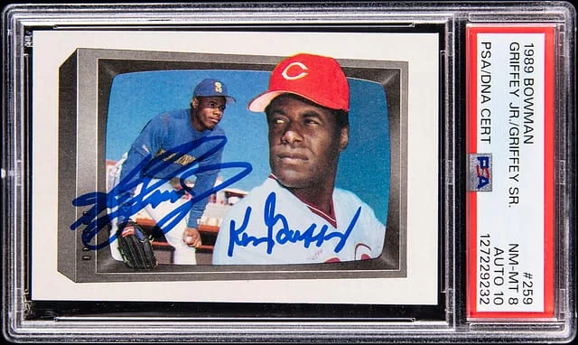 1989 Bowman Ken Griffey Jr. / Ken Griffey Sr. #259 card image