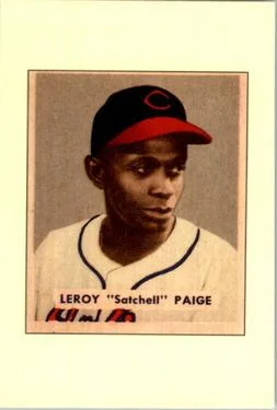 1989 Bowman Leroy "Satchel" Paige UER1949 Bowman #224; UER: Nickname misspelled "Satchell" on front Reprint Sweepstakes #NNO card image