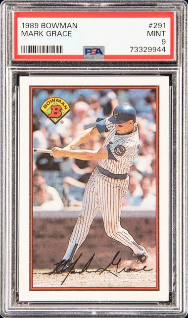 1989 Bowman Mark Grace #291 card image