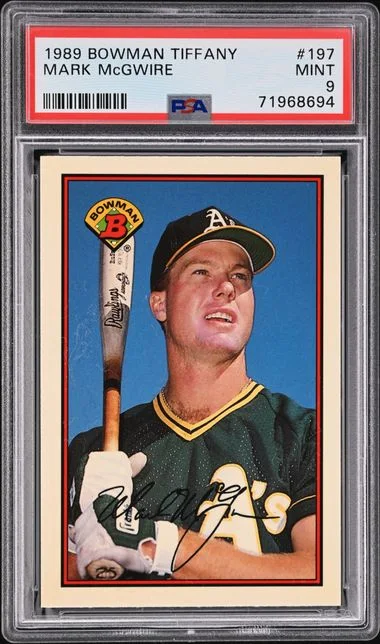 1989 Bowman Mark Mcgwire Tiffany #197 card image