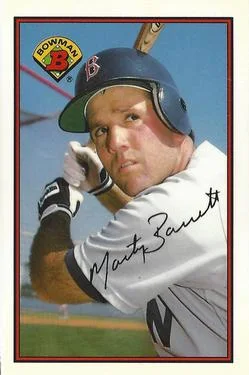 1989 Bowman Marty Barrett Variant #28 card image