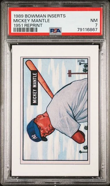 1989 Bowman Reprint Mickey Mantle Inserts #1951 card image