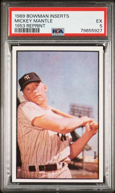 1989 Bowman Reprint Mickey Mantle Inserts #1953 card image