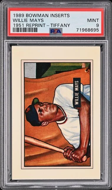 1989 Bowman Reprint-Tiffany Willie Mays Inserts #1951 card image