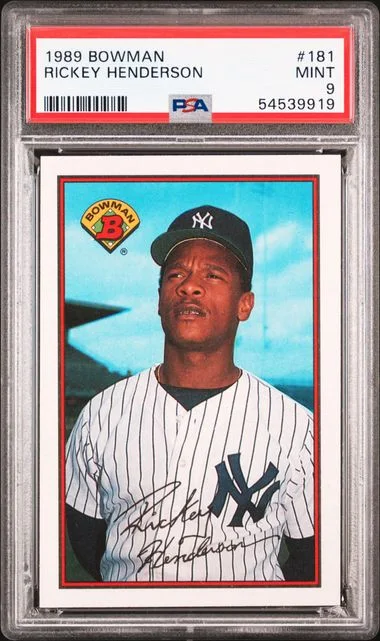 1989 Bowman Rickey Henderson #181 card image