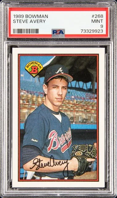 1989 Bowman Steve Avery #268 card image