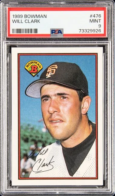1989 Bowman Will Clark #476 card image