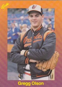 1989 Classic Gregg Olson UERUER: Home "Schribner" #132 card image