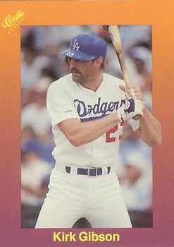 1989 Classic Kirk Gibson #120 card image
